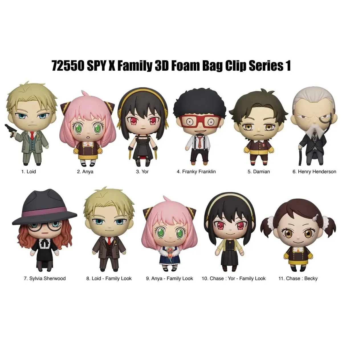 Aniplex Officially Licensed Spy X Family Mystery Bulk Bag ClipKeychain Special Rare Chase Figures Loid Forger Anya Forger