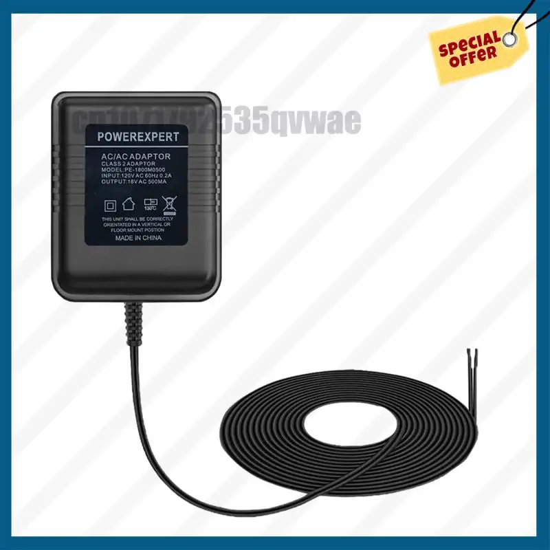 -A89Z جرس باب يتضمن شاشة عرض فيديو شاحن الحبل 18 فولت تيار متردد 500 مللي أمبير لجرس باب يتضمن شاشة عرض فيديو Pro/2 ، محول جرس الباب Zmodo