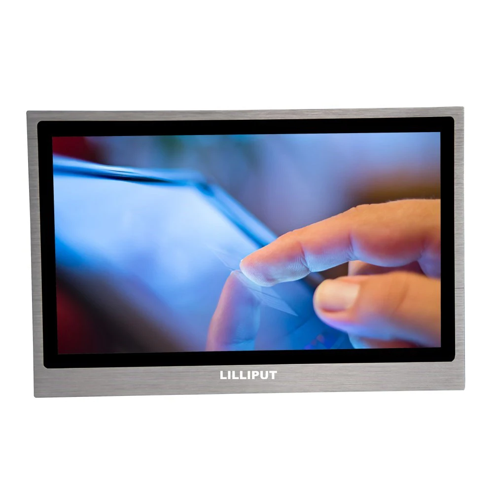 Lilliput TK1330-NP/C/T 13.3 Inch Industrial Capacitive Touch Monitor Rugged Metal Design for HDMI DVI