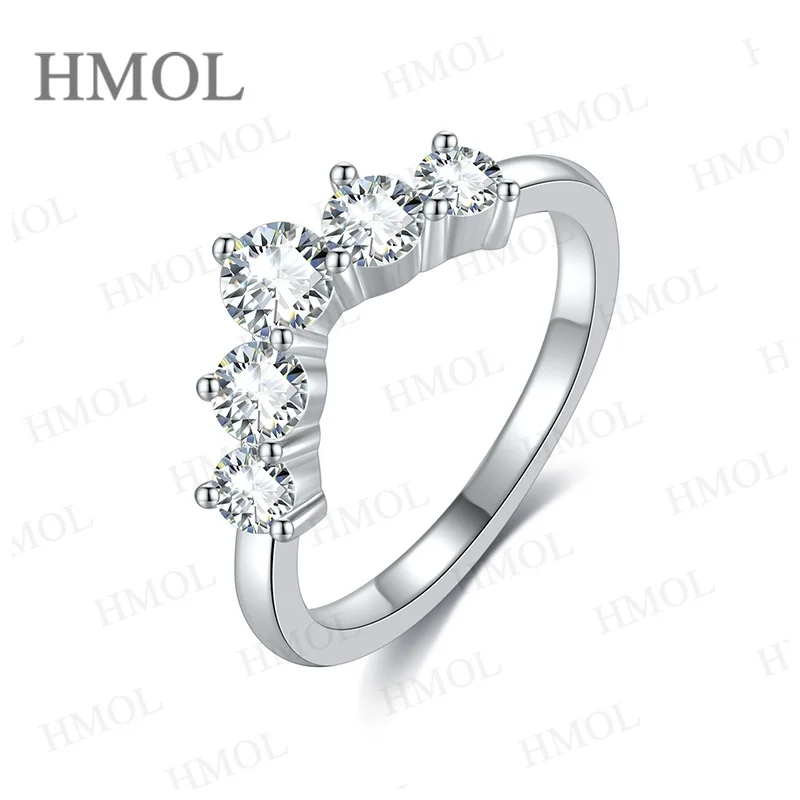 

Luxury 925 Silver Moissanite Round Cut VVS1 Ring in Various Styles Jewelry for Women’s Engagement Wedding or Anniversary Gifts