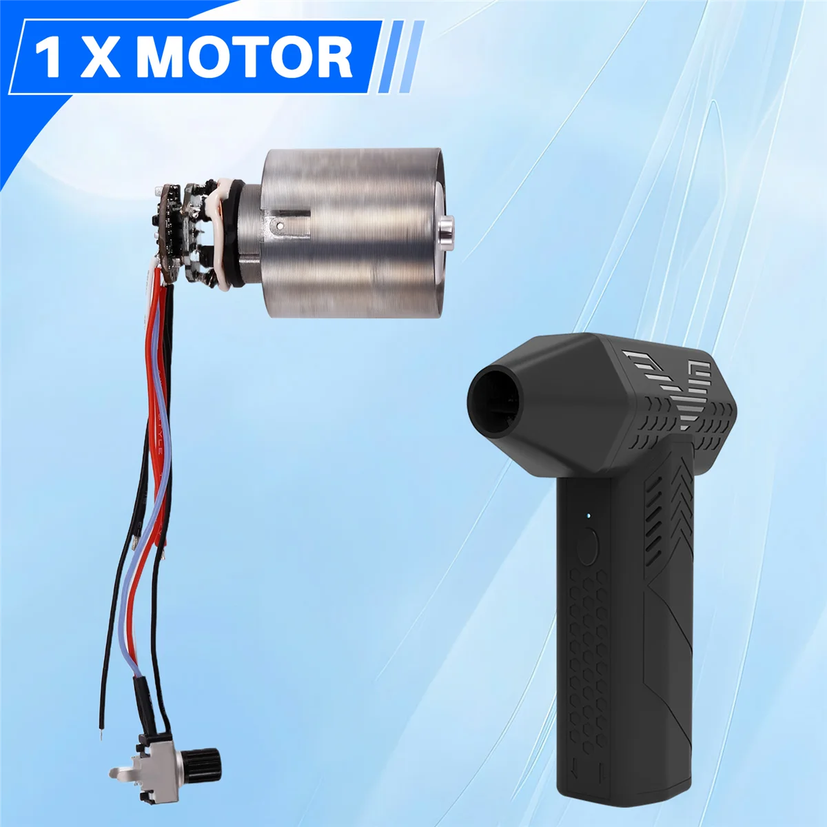 130000   RPM มอเตอร์ไร้แปรงถ่าน Turbo Jet พัดลมมอเตอร์พร้อมไดรฟ์สําหรับพัดลมไร้แปรงถ่านรุนแรงพัดลมไร้แปรงถ่าน-LITE