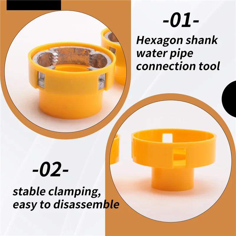PPR Drill Bit Pipe Threader Plumbing Tool Kit With PVC Pipe Threader Plastic Pipe Round Die Set Plumbing Repair Tools-AT64