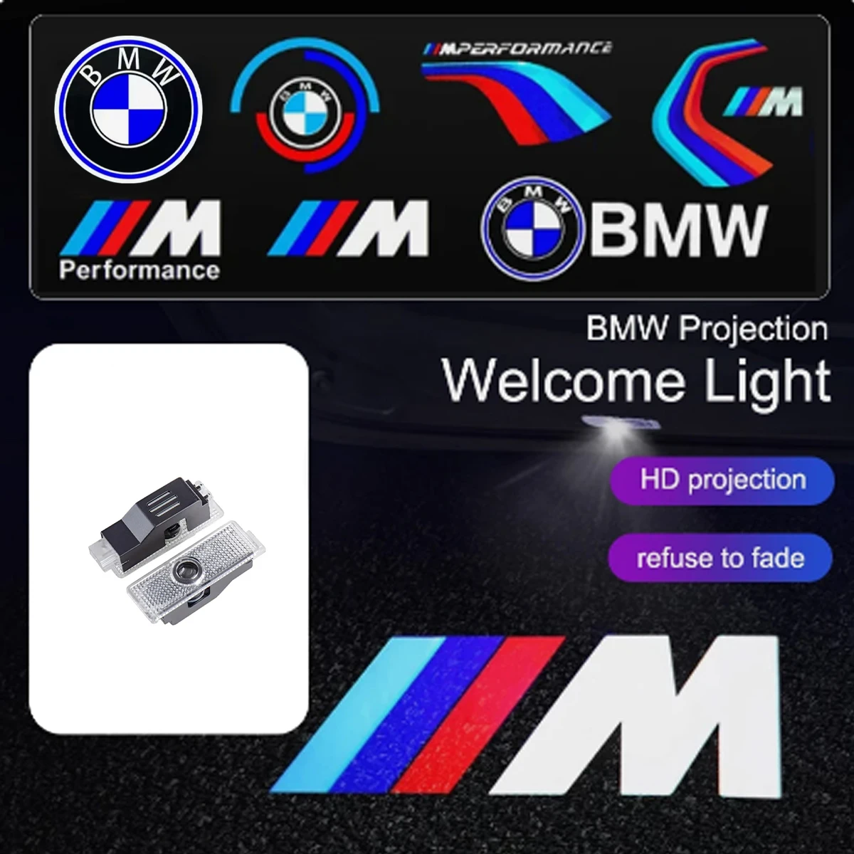 

Car Door Projector Lamps 3D Welcome Shadow Lights For Bmw M Performance 1 2 3 4 5 7 Series X1 X2 X3 X4 X5 X6 X7 M2 M3 M4 M5 M6