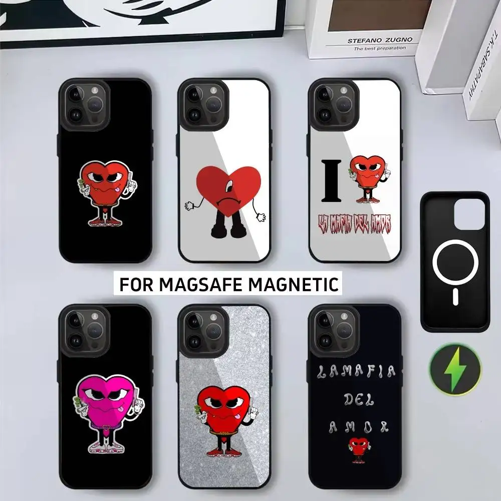 

Love M-Mafia L-La M-Mafia Del A-Amor Phone Case For iPhone17,16,15,14,13,12,11 Plus,Pro Magnetic with Magsafe Wireless Charging