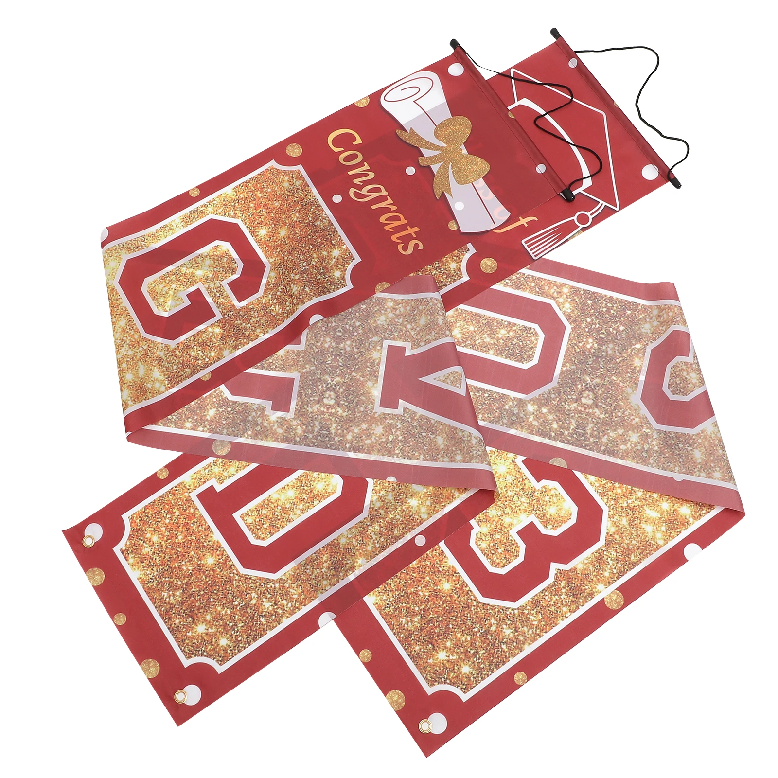 

Couplet Ornament Wall Banners Graduation Yard Sign Porch Decorations Polyester 2023 Season Printing Patterns Install Remove