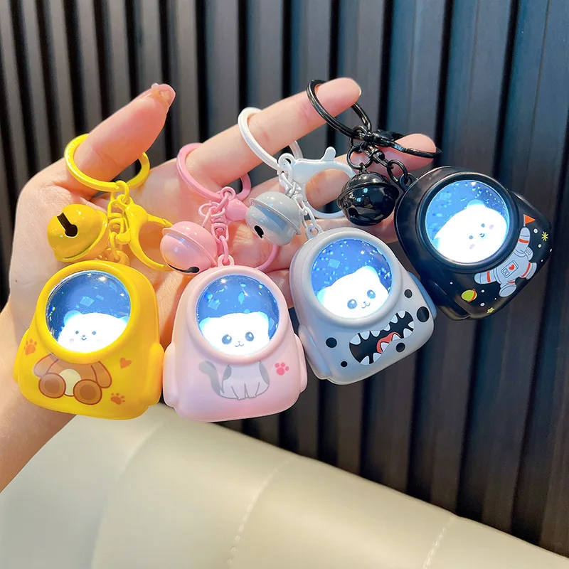 Glowing Starry Sky Animal Action Figure Astronaut Backpack K