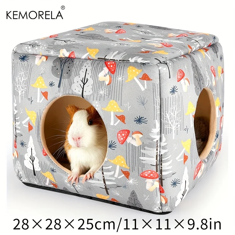 1 Stück Guinea-Versteck, waschbares Guinea-Haus, bequemes Guinea-Bett für kleine Haustiere, Kaninchen/Hase/Hamster/Huhn Guinea-Zubehör