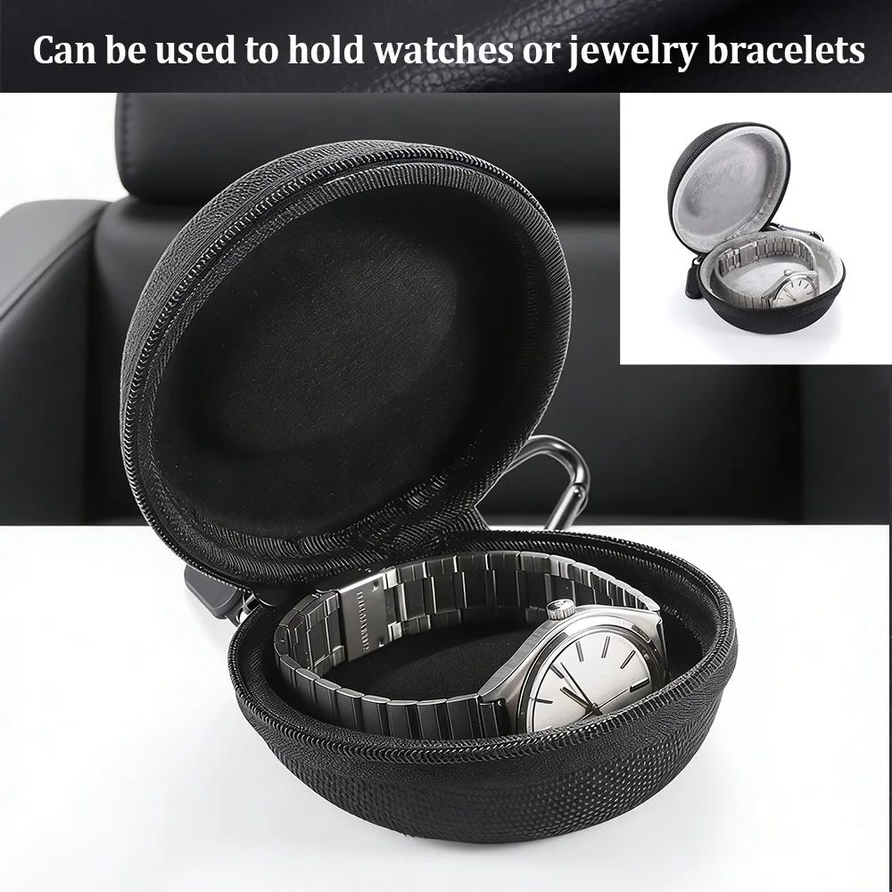 

Portable Zipper Travel Watch Case Dust-Proof Single Watch Storage Box Smart Wrist Watches Bracelet Waterproof Container Holder