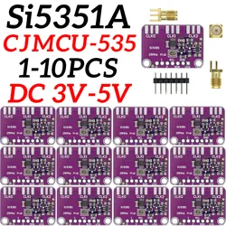 DC 3V-5V 5351 Si5351A Si5351 I2C Clock Generator Breakout Board Module Signal Generator Clock 8KHz-160MHz