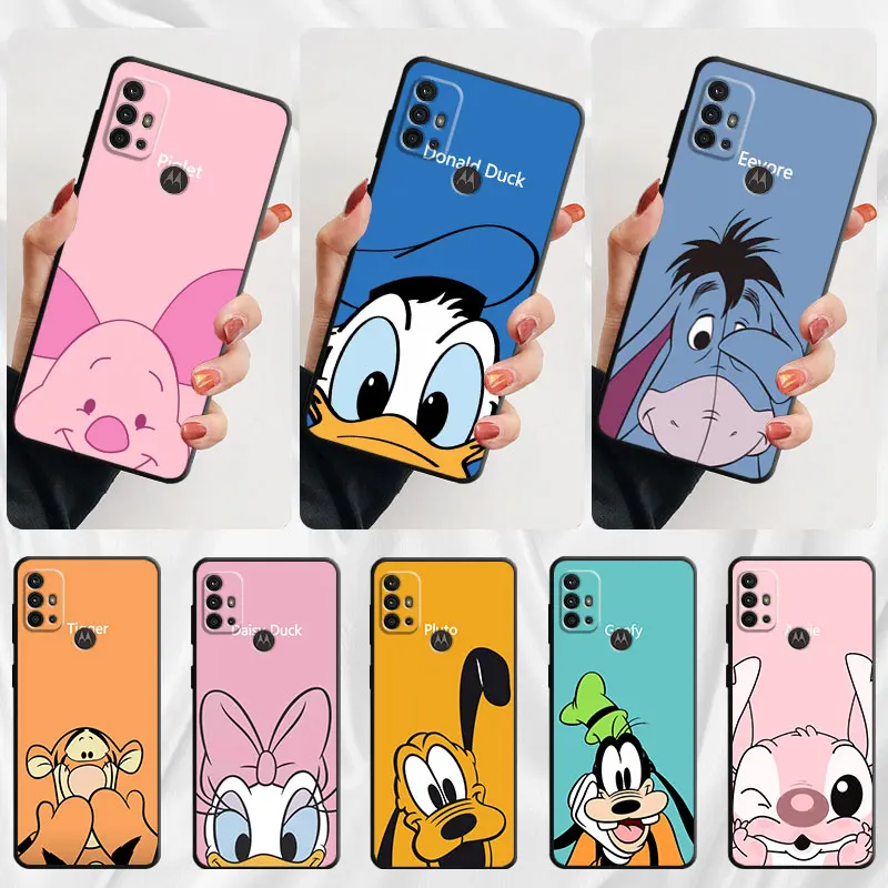 Disney Mickey Mouse Case for Motorola Moto G50 G200 G71 G30 G51 G82 G31 G22 G52 G60S G9Power 5G G8 Power Lite TPU Cover