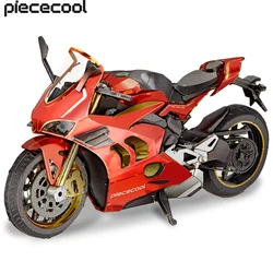 Piececool-3D Motocicleta III Montagem Modelo Kits, DIY Brinquedos para Adolescentes, Metal Jigsaw, Presentes, 218pcs