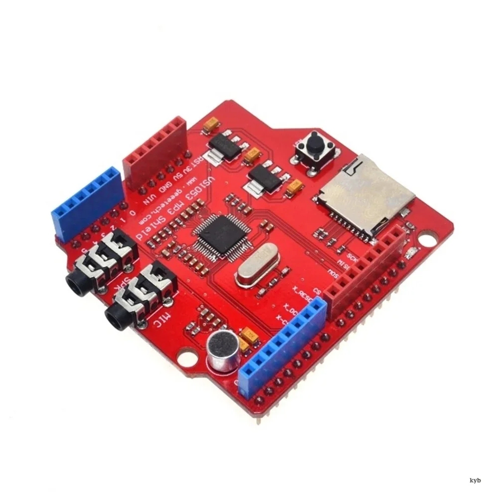 MP3 Music Shield VS1053 VS1053B Stereo  MP3 Player Record Decode Module Development Board