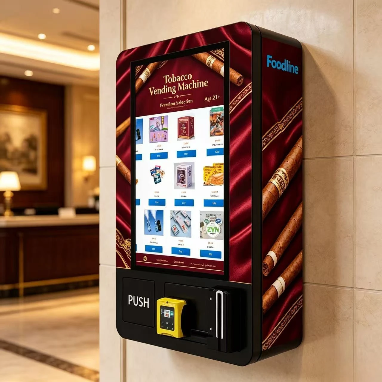Nicotine Tobacco & Condoms Age Verification Vending Machine Small Business Machine Ideas with apple Pay Qr Payment