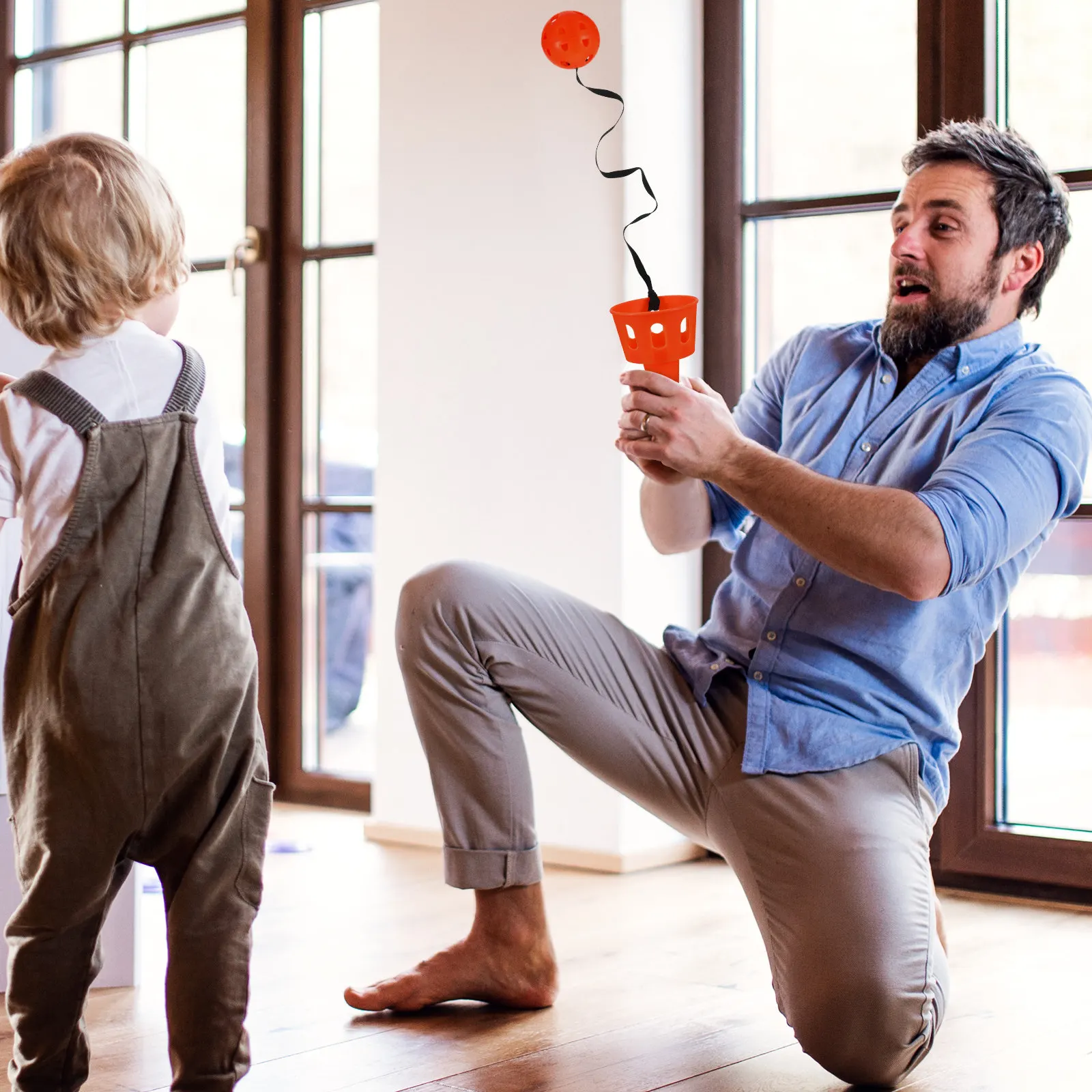 

3Sets Scoop Ball Set with Bracket Ball Kids Throwing Game Outdoor Indoor Entertainment for Family Bonding Active Play