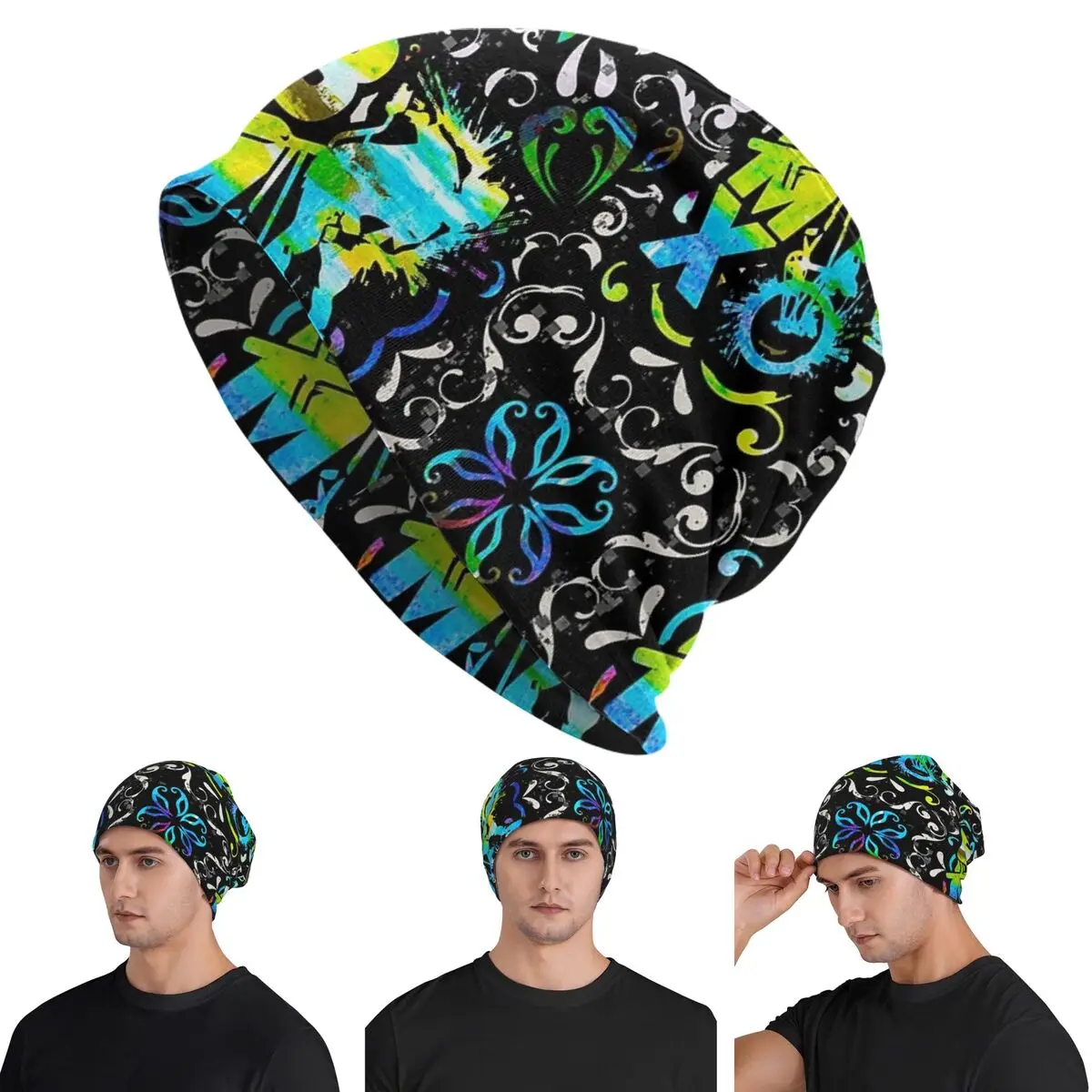 

Bmx Apparel Bmx Freestyle Pattern Skullies Шапки Шапки Теплые осенне-зимние уличные шапки Вязаные шапки для мужчин Женщин Взрослых