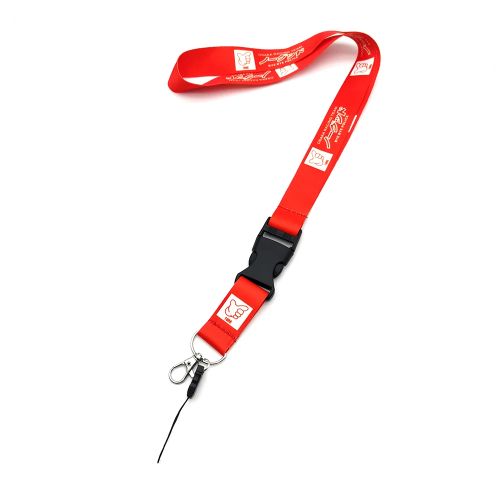 JDM Car Lanyard Neck Straps Keychain Jdm Auto Refitting Racing Key ID Holders Cell Phone Ring for Low Life illest