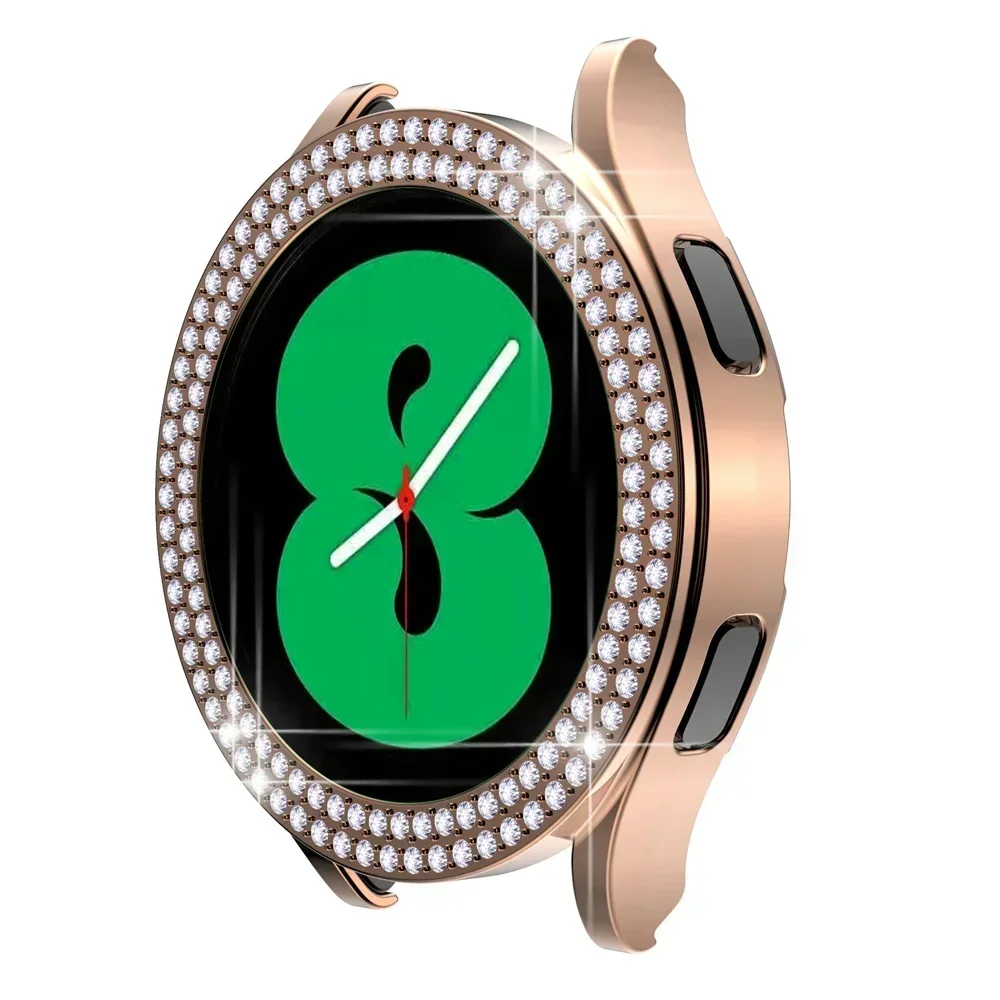 Bling Diamond Hülle für Samsung Galaxy Watch 7 6 5 4 PC Schutzhülle 40mm 44mm Displayschutz Stoßfänger Transparente Abdeckung – Detail 10