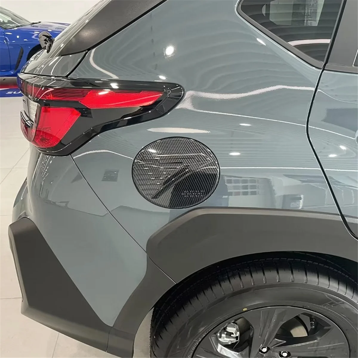 Klasyczny Pokrywa Wlewu Paliwa Samochodu Subaru Crosstrek 2023 2024, Nakładka na Korek Wlewu Paliwa, Akcesoria ABS Włókno Węglowe