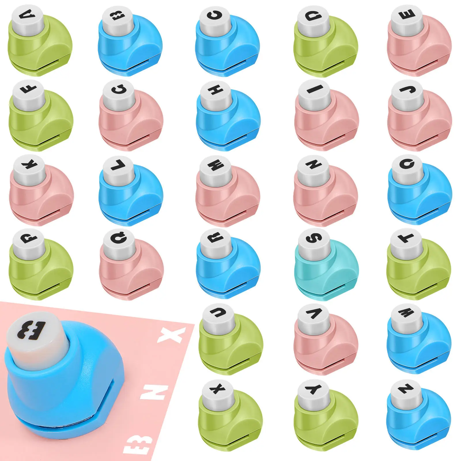 

1Set Alphabet Letter Craft Puncher Metal Embossing Tool for Handmade Greeting Cards Scrapbooking Paper Puncher for DIY Crafts