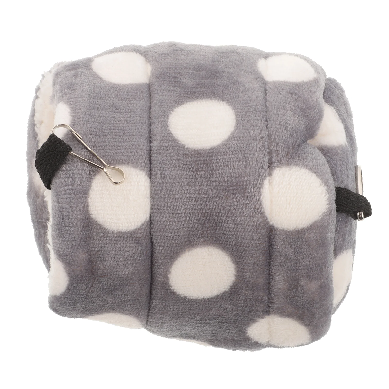 Hamaca tipo jaula para loros de algodón cálida para invierno, tamaño M, cabaña gris para animales, refugio de preservación del calor para mascotas pequeñas