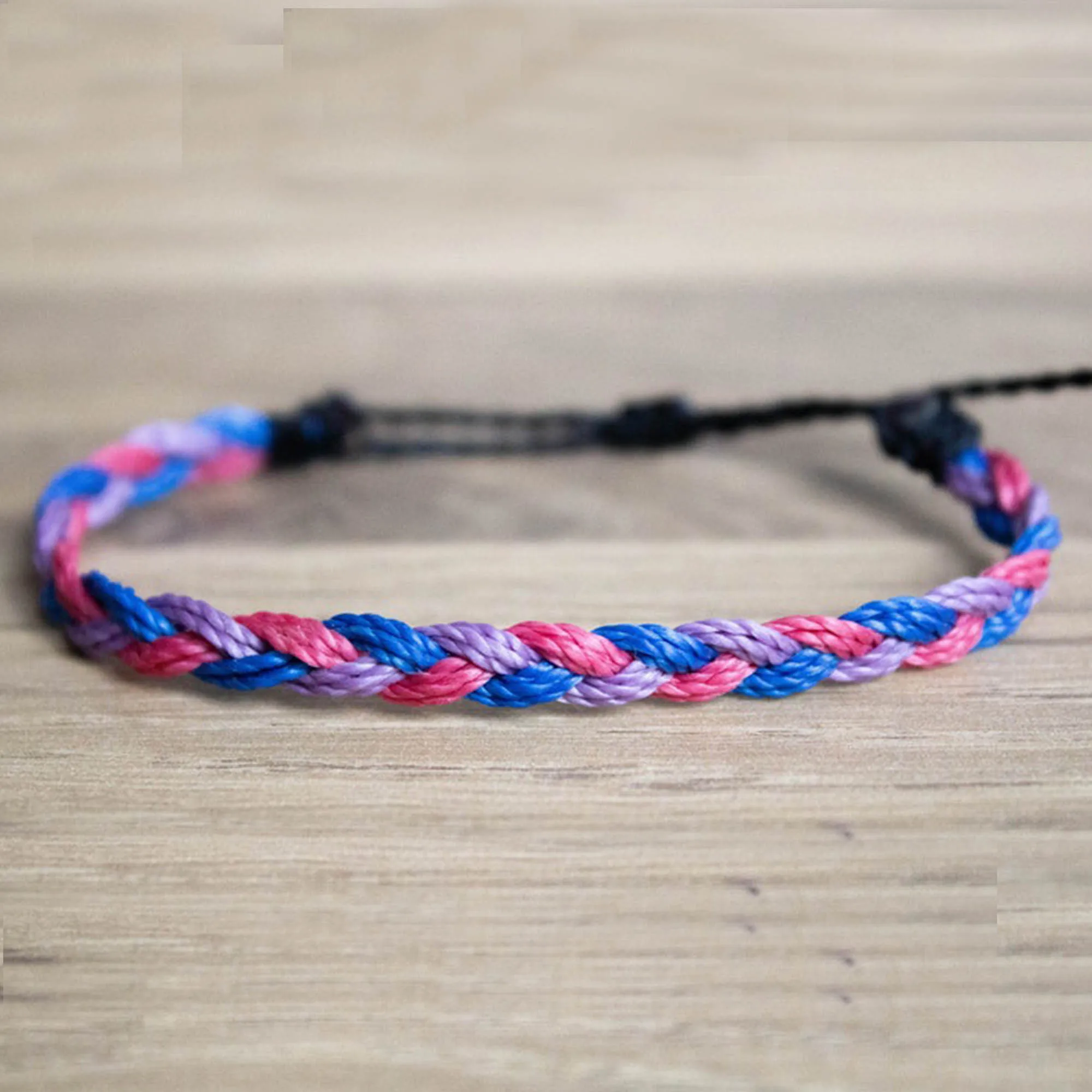 Bisexual braided pride bracelet LGBTQA+ bracelet gift for couple