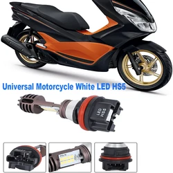 1/2 adet beyaz LED HS5 far ampulü far lambası Honda Honda pcsuzuki Suzuki kral Quad 300 400 500 700 evrensel motosiklet