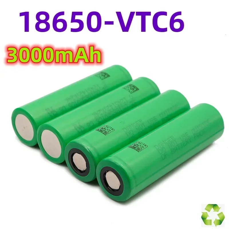 New Type VTC6 3000mAh 3.7V 18650 Lithium-ion Battery 30A High Power Stable OutputSuitable Toy Flashlights and Electric Tools