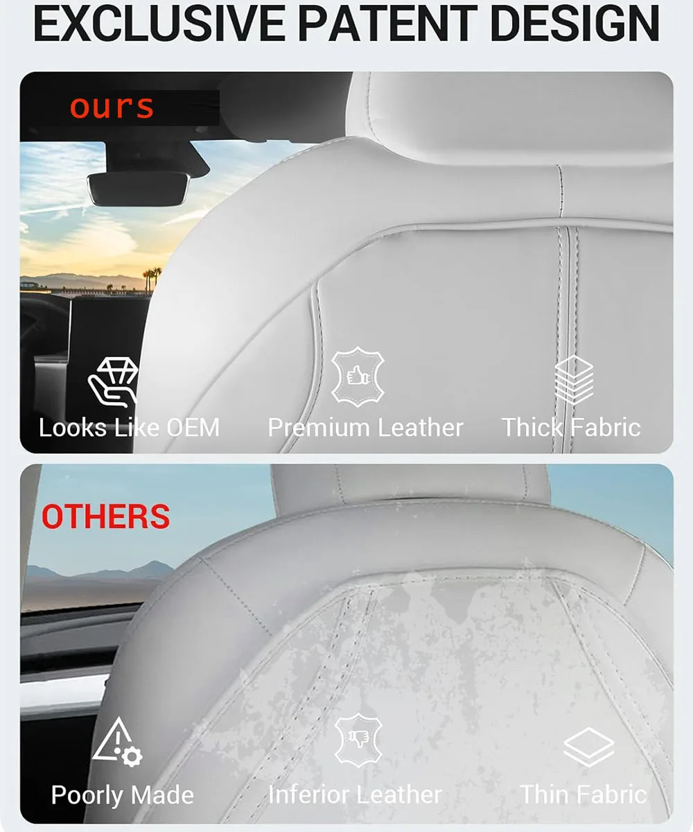 Housse de siège arrière pour Tesla modèle Y Juniper modèle 3 Highland 2017 – 2023, 2 pièces, protection en cuir, tapis de dossier de siège résistants à l'usure