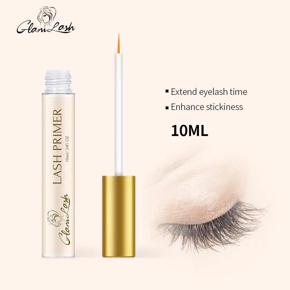 GLAMLASH 10ml Wimpern Verlängerung Kleber Primer Premium Gel Remover Professinal Klar Wimpern Super Bonder Klebstoff Härter