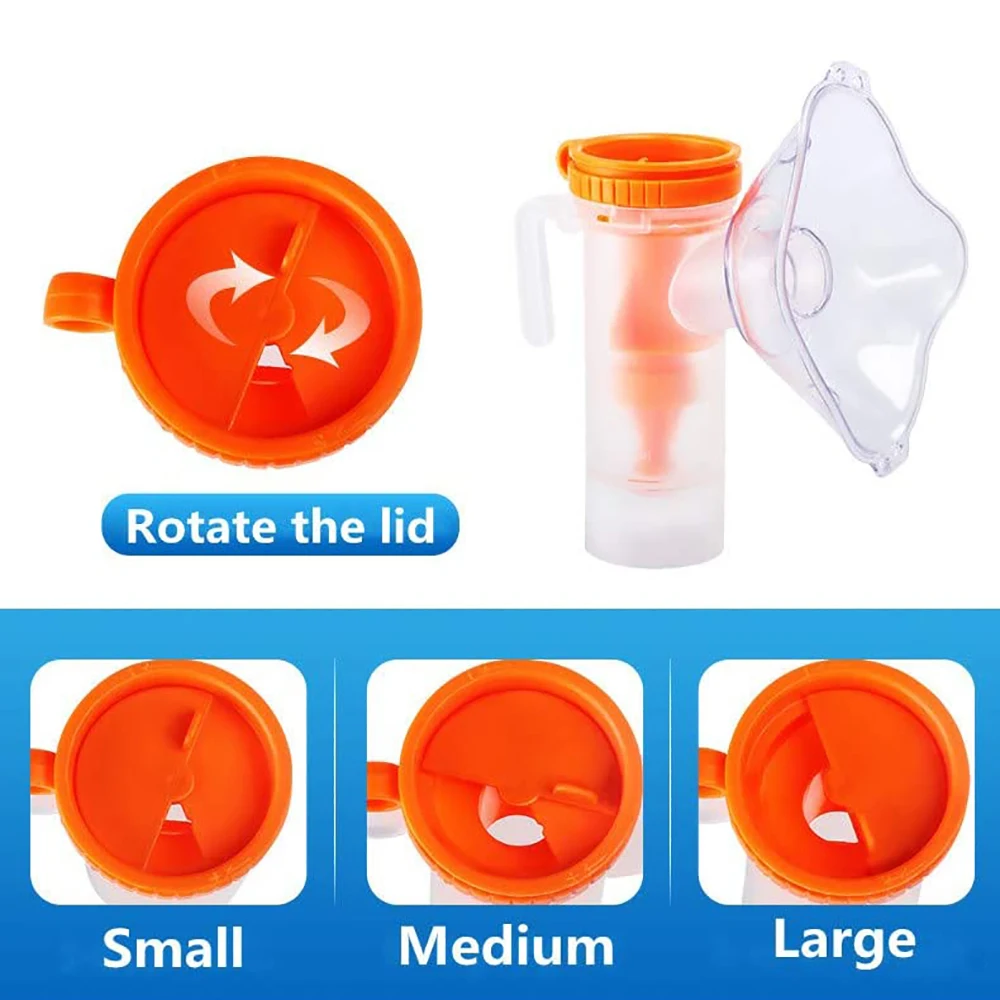 10 sztuk jednorazowego maska do inhalatora medycznego, zestaw do maska do inhalatora tlenu, maski na twarz nebulizatora dla dorosłych dzieci