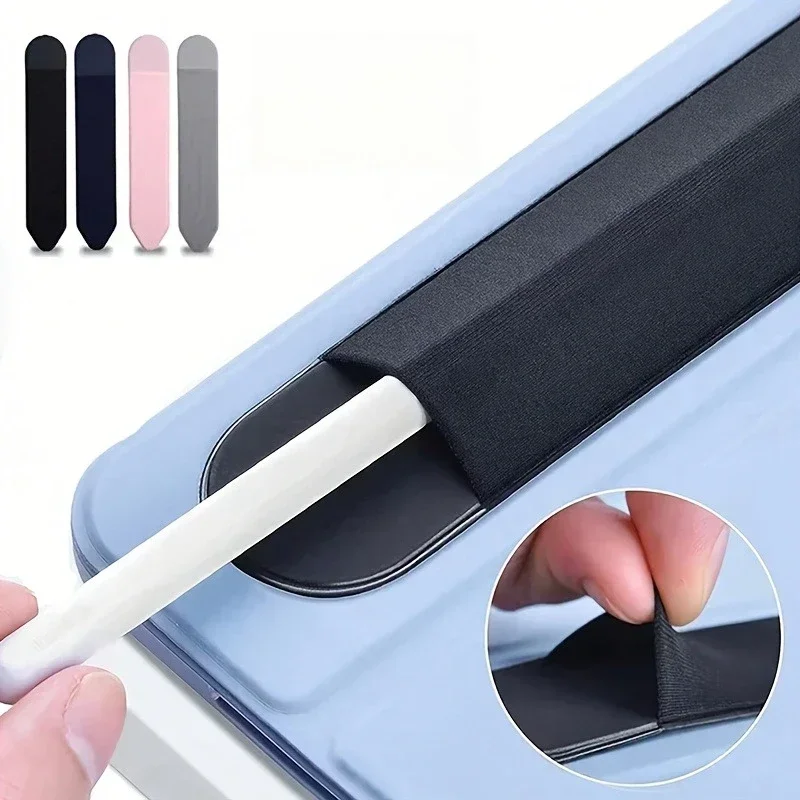 Estojo de caneta de toque para tablet, capa protetora de caneta de capacitor, caneta de segunda geração, estojo de caneta de armazenamento autoadesivo portátil fino