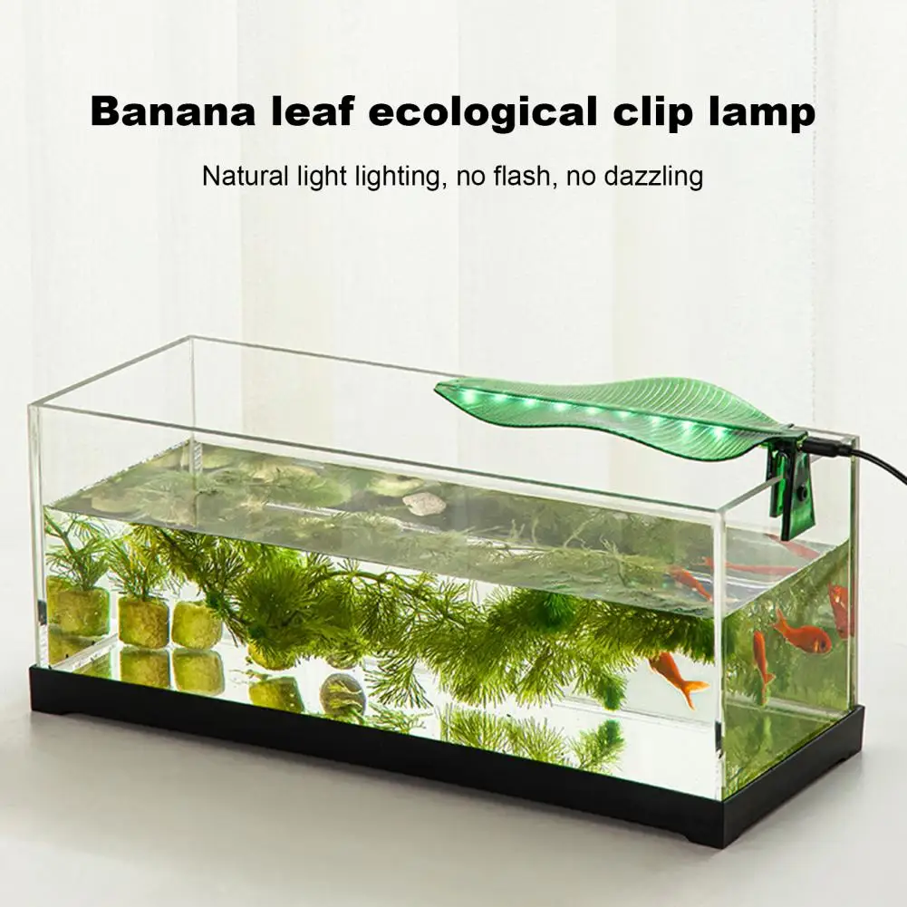 Fish Tank Led Light Energy-saving Led Aquarium Light for Fish Tanks with Usb Power Clip Waterproof Full Spectrum for Ornamental