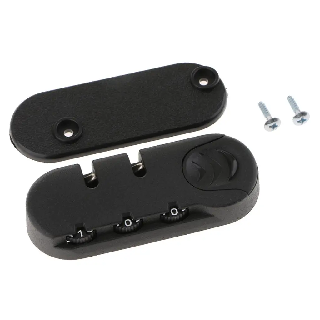 Mini Travel Suitcase Combination Lock Lightweight Three Number Code Padlock for Secure Luggage Briefcase Handbag
