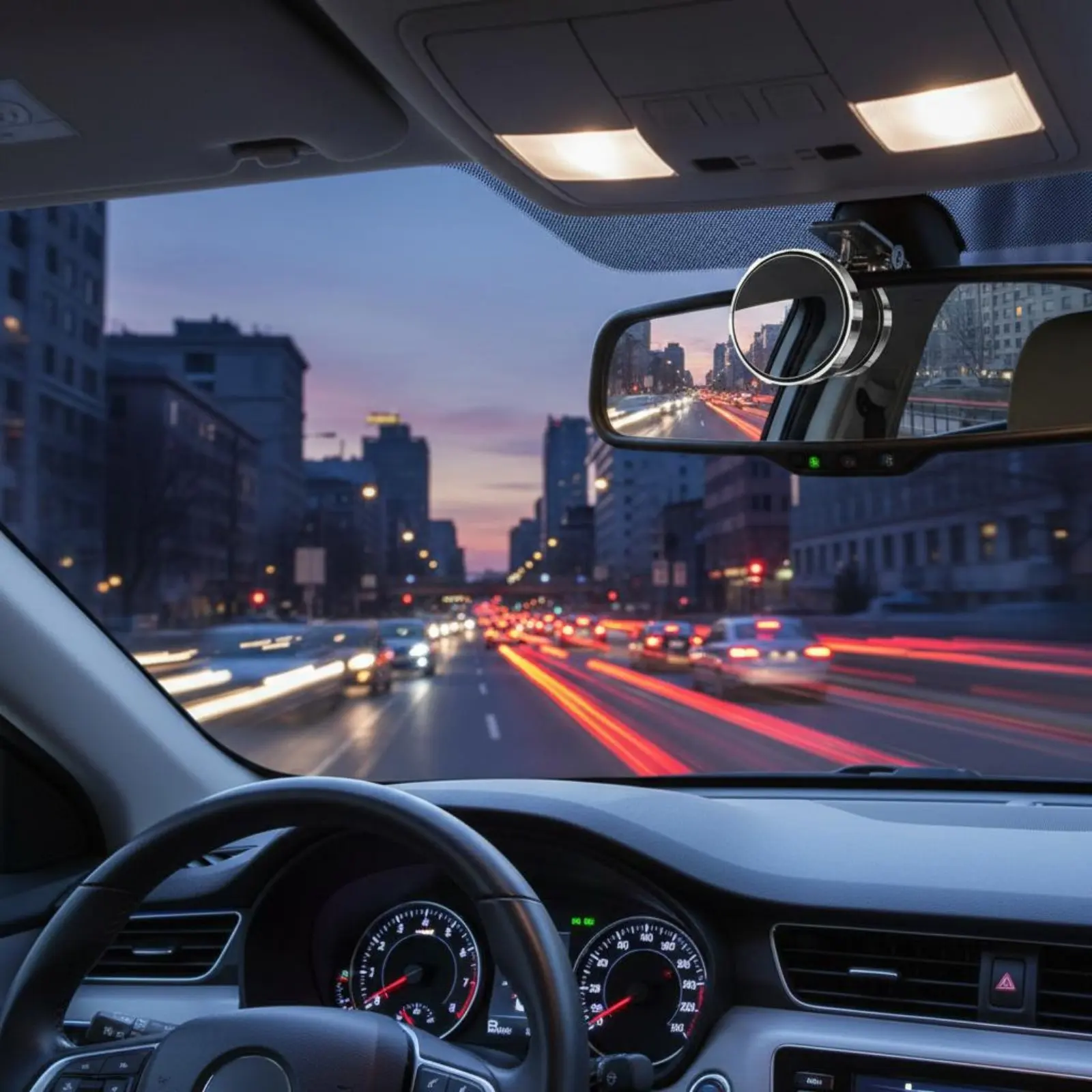 

2 Pieces Suction Cup Car Mirror Wide Angle 360 Degree Adjustable Mirror High Definition Glass Waterproof for Parking
