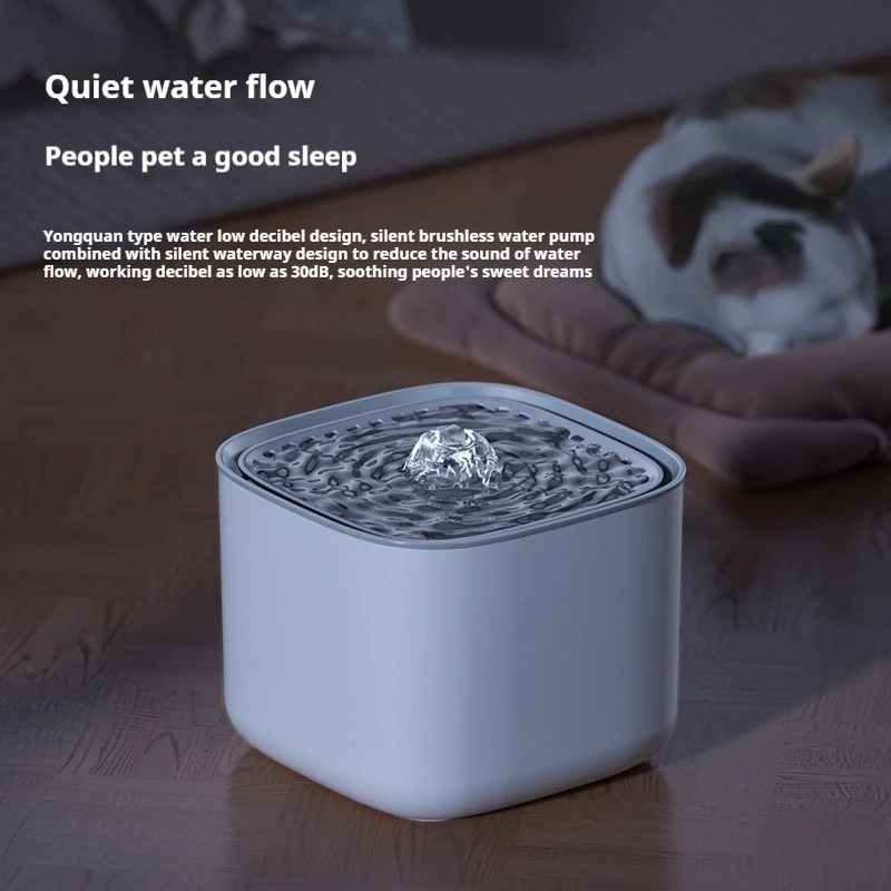 3L Cat Water Fountain Auto Recirculate Filter Large Capacity Filtring Cat Water Drinker USB Electric Mute Cats Water Dispenser