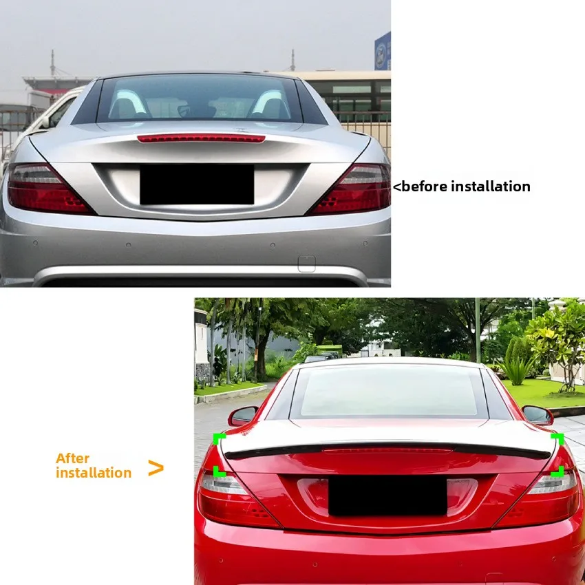

Applicable To Mercedes-Benz Models SLK R172 2011-2015 Tail Fixed Wind Wing Spoiler Exterior Modification Accessories