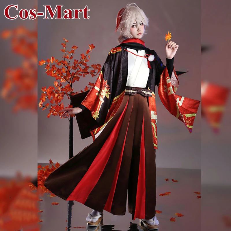 Cos-Mart Game Genshin Impact Kaedehara Kazuha Cosplay Costume Five Kasen Fashion Uniforms Activity Party Role Play Clothing