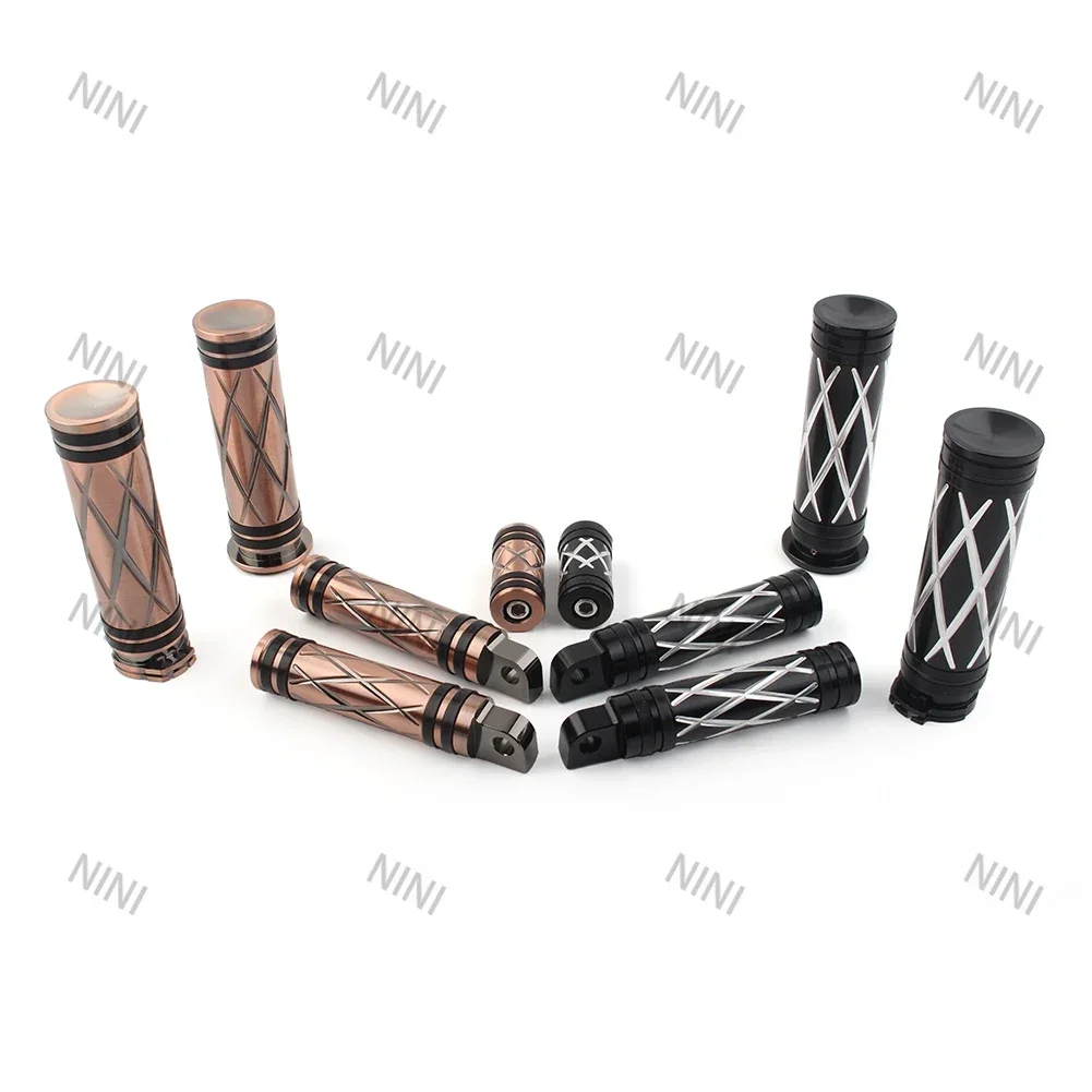 

5Pcs/Set Motorcycle For Harley-Davidson Sportster XL 1200 883 Footrest FootPeg Hand Grips Shifter Peg