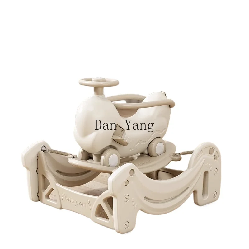 YJ rocking car household bouncing car rocking horse yo-yo car two-in-one anti-drop Trojan horse