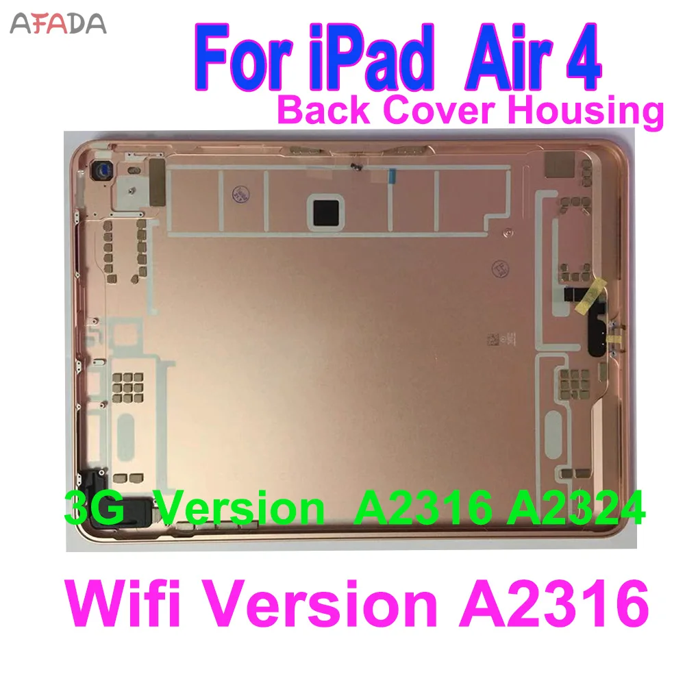 Original Back Cover For Ipad Air4 10.9 A2316 4G WIFI Version Battery Back Cover For Ipad Air 4 A2324 A2325 Wifi Version