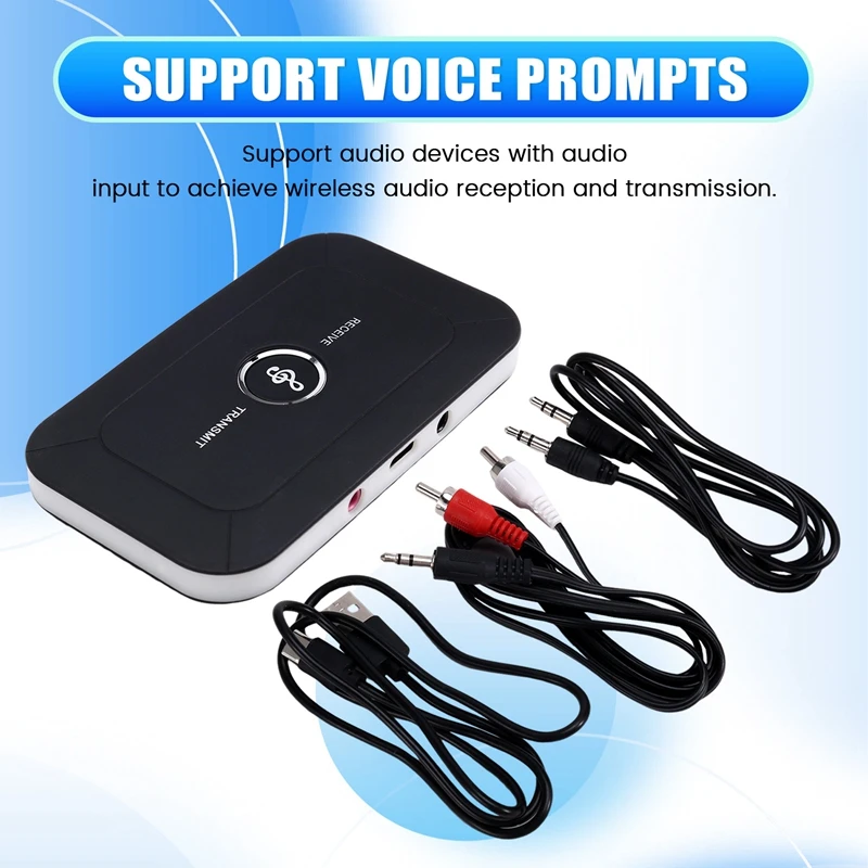 بلوتوث 5.3 استقبال الصوت ستيريو 3.5 مللي متر AUX جاك USB دونغل الموسيقى محول لاسلكي لسيارة PC TV سماعة