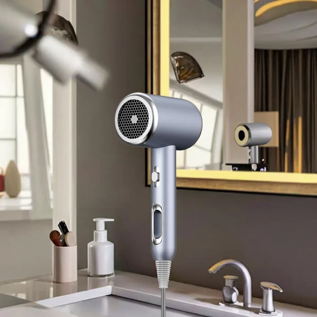 이온 및 열 보호 기능이 있는 전문가용 살롱 헤어 드라이어, 가정, 호텔, 여행용 휴대용 - 가정 및 호텔용