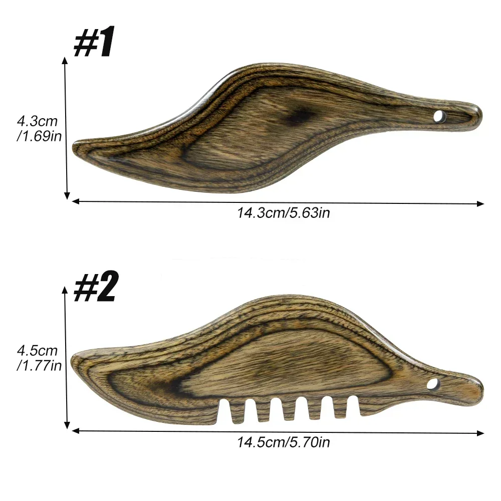 Houttherapie Massagetools Lymfedrainage Tool, Traditionele Reflexologie Massager Vleugelvorm Massager Houten Spa Therapie Tool