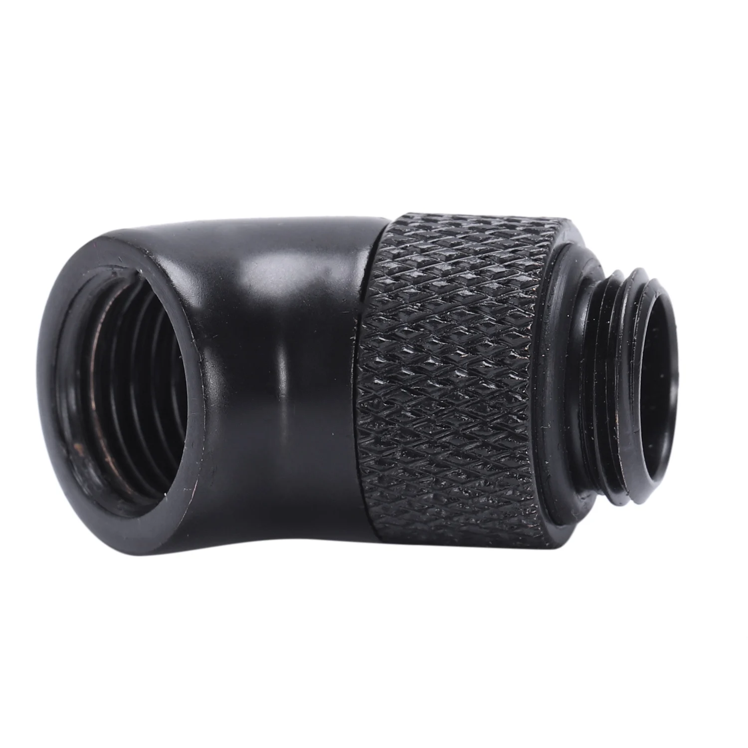 G1/4 Screw Thread 45 Degree Elbow Rotary Brass- Adapter Male To Female Connector Fitting Computer Pc Water Cooling System Black