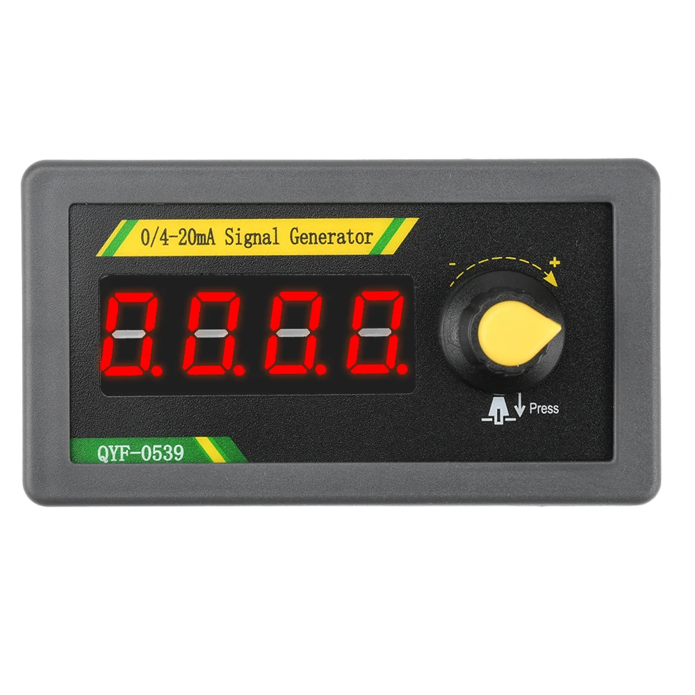 Gerador de sinal de tensão de corrente 4-20ma/0-20ma, simulador analógico de corrente ajustável de quatro dígitos, sensor plc, depuração DC12-24V