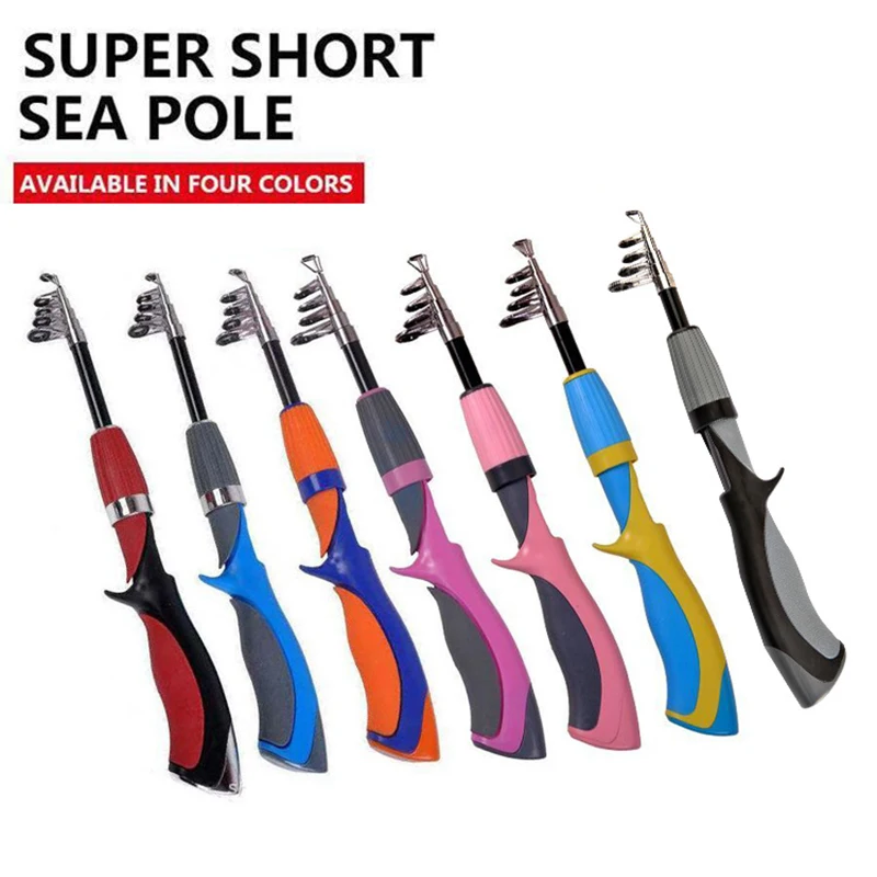 탄소 섬유 낚싯대, 초경질 보트 아이스 플라이 루어 낚싯대, 낚시 릴, 낚시 태클 세트, 길이 1.6m