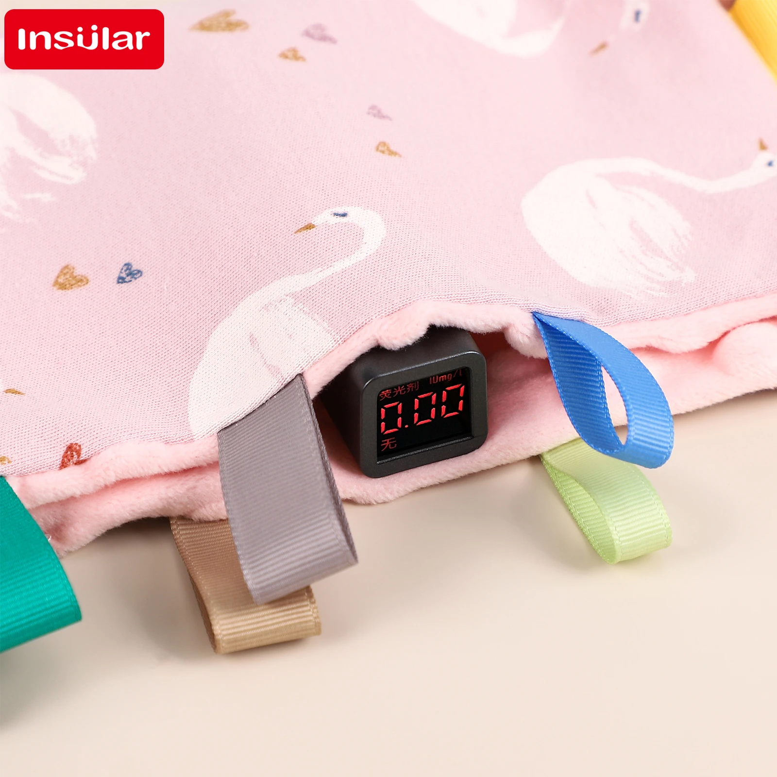 

INSULAR Baby Squares Towel Newborn Soothe Blankets Appease Cotton Infant Comforter Burp Cloth Bitable Label Teethglue Teethstick