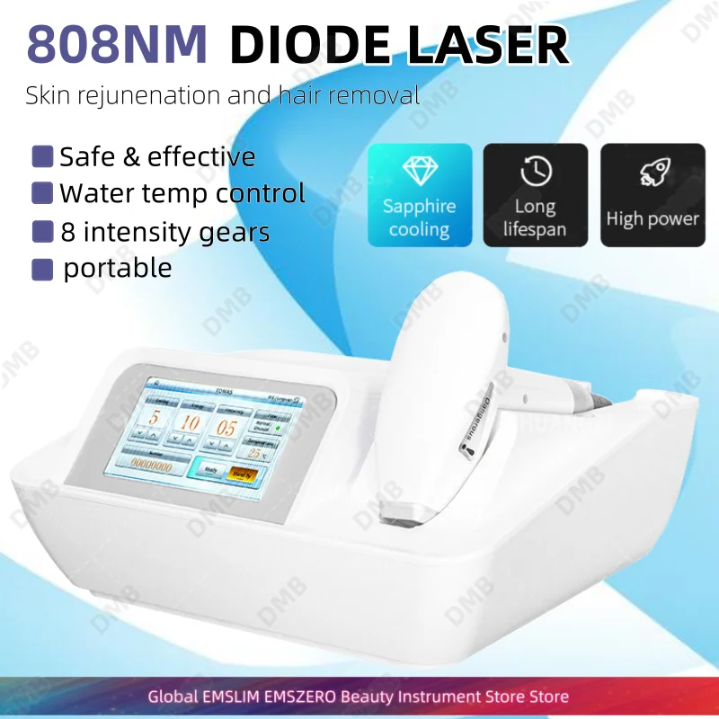 

Professional 808nm Diode Laser Hair Removal Machine Skin Rejuvenation Device Skin Whitening Beauty Salon Machine