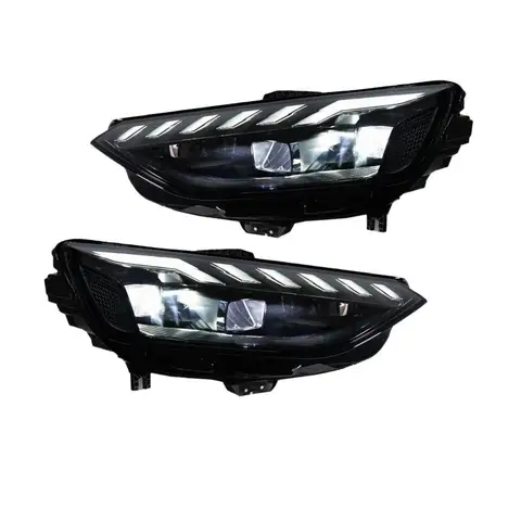 Фара в сборе для Audi A4 2020-2024, модифицированная, с LED-матричными проекторами, ДХО и последовательными поворотниками