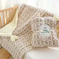 140x110cm Winter Warm Baby Quilt Comforter Quilted Blanket Summer Soft Nap Cover Bed Thick Blanket Newborn Infant